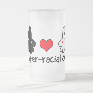 Ik hou van interraciale paren matglas bierpul