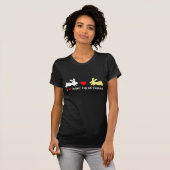 Ik hou van interraciale paren - wit en geel t-shirt (Voorkant volledig)