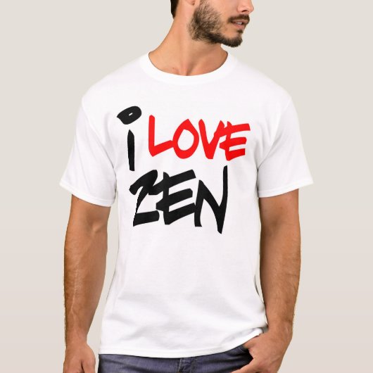 Ik hou van inzen t-shirt (Voorkant)