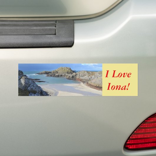 Ik hou van Iona! Bumpersticker (Op auto)