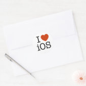 Ik hou van iOS - sticker (Envelop)