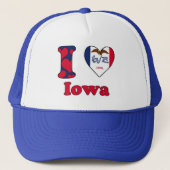 Ik hou van Iowa Trucker Pet (Voorkant)