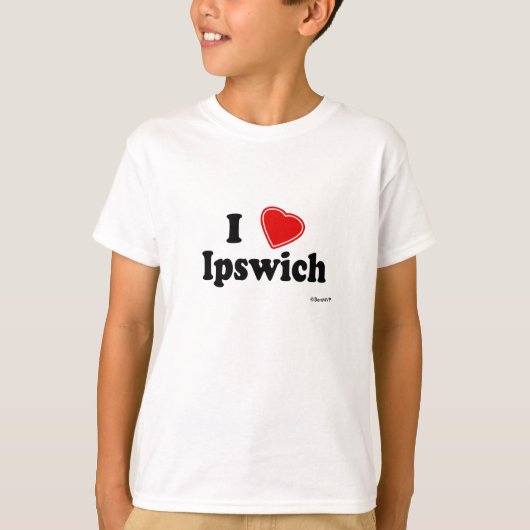 Ik hou van Ipswich T-shirt (Voorkant)