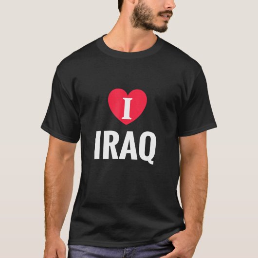 Ik hou van Iraaks vaderland T-shirt (Voorkant)