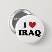 Ik hou van Irak Ronde Button 5,7 Cm (Voorkant /achterkant)