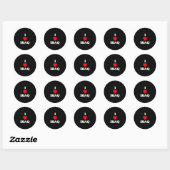 Ik hou van Irak Ronde Sticker (Vel)