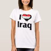 Ik hou van Irak vlag T-shirt (Voorkant)