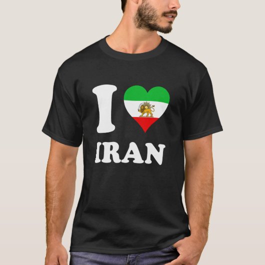 Ik hou van Iran Lion T-shirt (Voorkant)