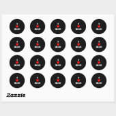 Ik hou van Iran Ronde Sticker (Vel)
