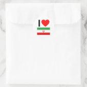 ik hou van iran ronde sticker (Tas)