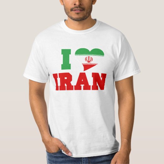 Ik hou van Iran T-shirt (Voorkant)