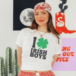 Ik hou van Irish Boys Funny Shamrock St Patrick's  T-shirt