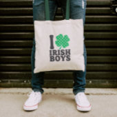 Ik hou van Irish Boys Funny Shamrock St Patrick's  Tote Bag