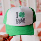 Ik hou van Irish Boys Funny Shamrock St Patrick's Trucker Pet