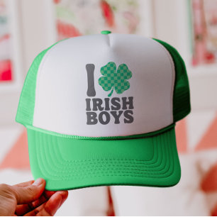 Ik hou van Irish Boys Funny Shamrock St Patrick's  Trucker Pet