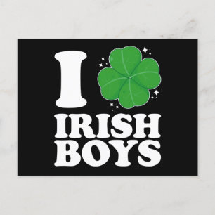 Ik hou van Irish Boys Shamrock Heart St Patrick's Briefkaart