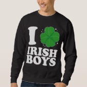 Ik hou van Irish Boys Shamrock Heart St Patrick's  Trui (Voorkant)
