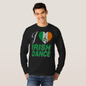 Ik hou van Irish Dance Cute Irish Step Dance T-shirt (Voorkant volledig)