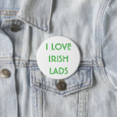 Ik hou van IRISH LADS St. Patrick's Day Button (In situ)