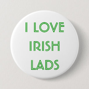 Ik hou van IRISH LADS St. Patrick's Day Button