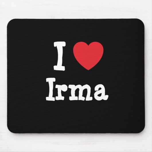 Ik hou van Irma hart T-Shirt Muismat (Voorkant)