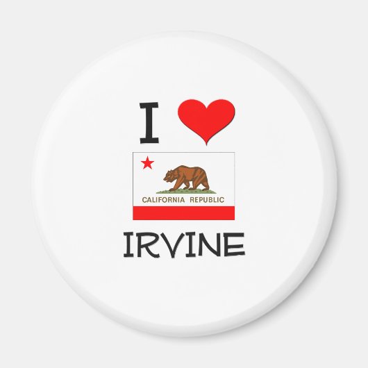 Ik hou van IRVINE California Magneet (Voorkant)