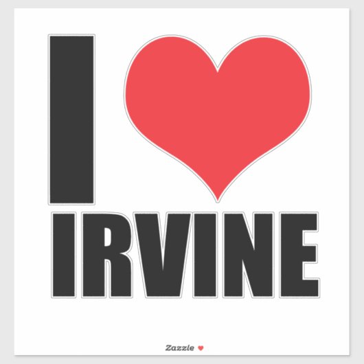 Ik hou van Irvine Sticker (Vel)