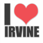 Ik hou van Irvine Sticker (Voorkant)