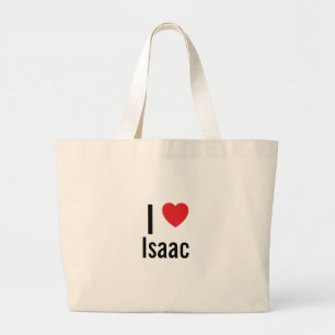 Ik hou van Isaac Grote Tote Bag