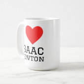 Ik hou van Isaac Newton Koffiemok (Voorkant links)