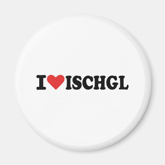 Ik hou van Ischgl Magneet (Voorkant)