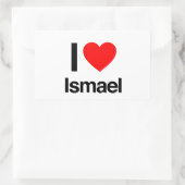 ik hou van ismael rechthoekige sticker (Tas)