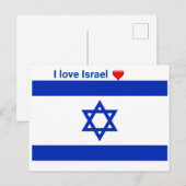 Ik hou van Israël Briefkaart (Voorkant / Achterkant)