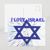 ik hou van Israël Briefkaart (Voorkant / Achterkant)