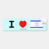 Ik hou van Israël Bumpersticker (Voorkant)