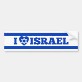 Ik hou van Israël Bumpersticker (Voorkant)