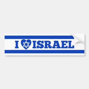 Ik hou van Israël Bumpersticker