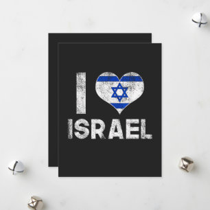 Ik hou van Israël Feestdagenkaart