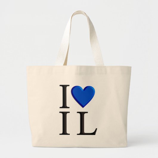 Ik hou van Israël Grote Tote Bag (Voorkant)