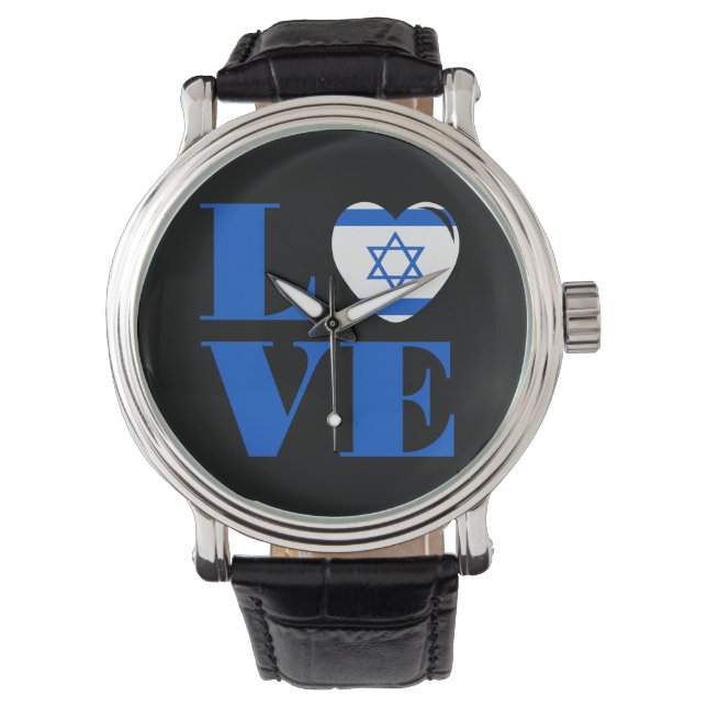 Ik hou van Israël Horloge (Voorkant)