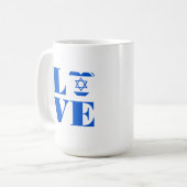 Ik hou van Israël Koffiemok (Voorkant links)