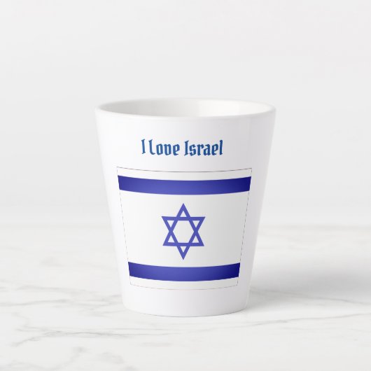 Ik hou van Israël Latte Mok (Voorkant)