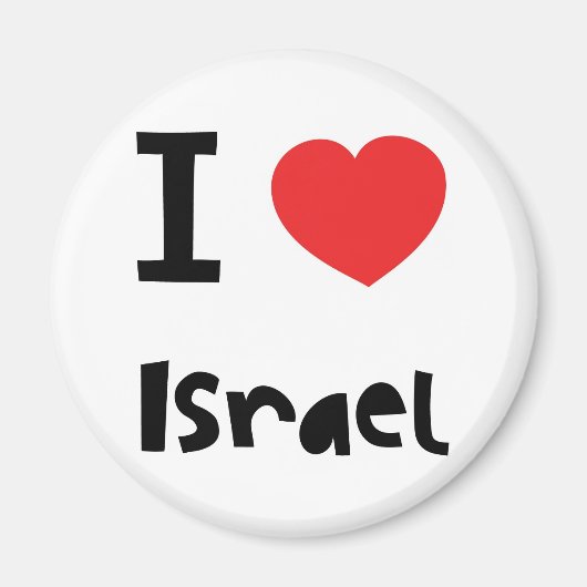 Ik hou van Israël Magneet (Voorkant)