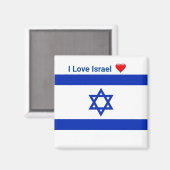 Ik hou van Israël Magneet (Voorkant / Achterkant)