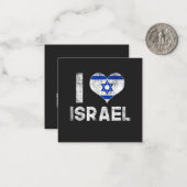 Ik hou van Israël Notitiekaartje (Voorkant / Achterkant in situ)
