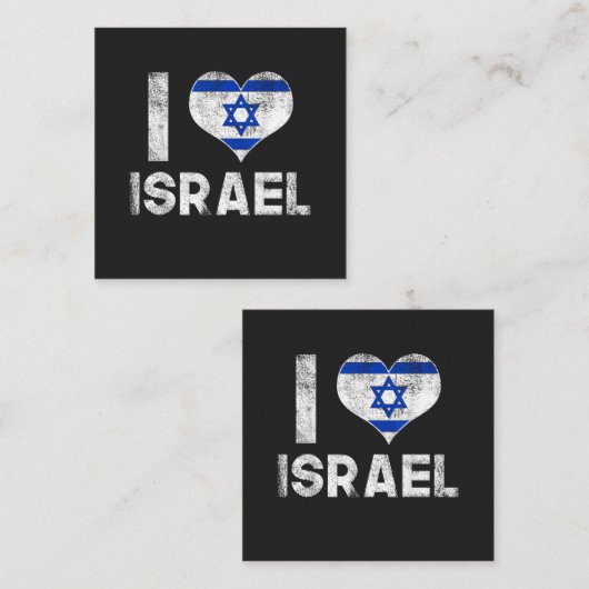 Ik hou van Israël Notitiekaartje (Voorkant / Achterkant)