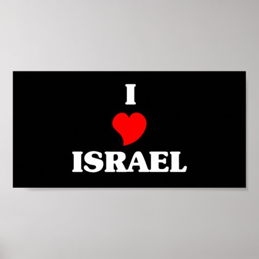 Ik hou van Israël Poster (Voorkant)