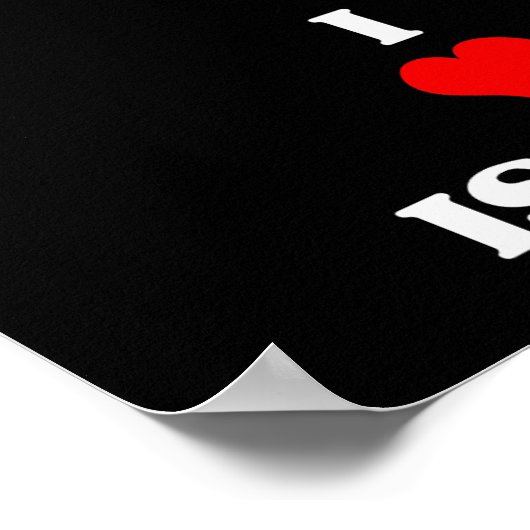 Ik hou van Israël Poster (Hoek)