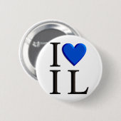 Ik hou van Israël Ronde Button 5,7 Cm (Voorkant /achterkant)