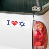 Ik hou van Israël | Sticker (Op Truck)